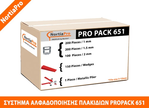 ΣΥΣΤΗΜΑ ΑΛΦΑΔΟΠΟΙΗΣΗΣ ΠΛΑΚΙΔΙΩΝ PRO PACK 651