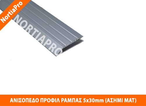 ΑΝΙΣΟΠΕΔΟ ΠΡΟΦΙΛ ΔΑΠΕΔΟΥ ΡΑΜΠΑΣ 5x30mm ΑΣΗΜΙ ΜΑΤ